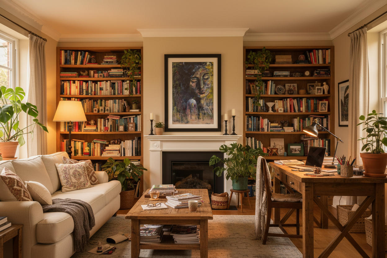 Ro i kaoset in a warm lively interior