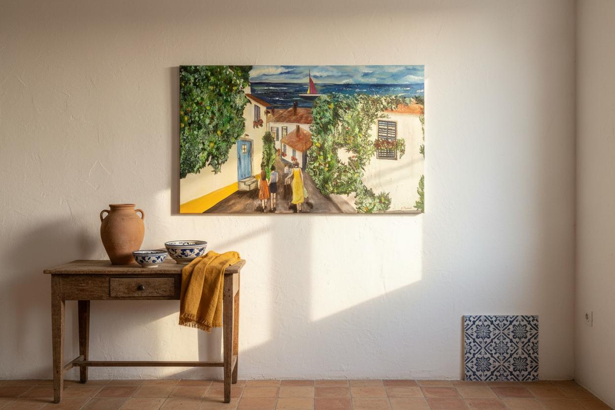 Savnets gate in Portuguese interior